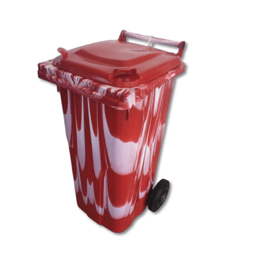  Spalvotas 120 ltr talpos konteineris