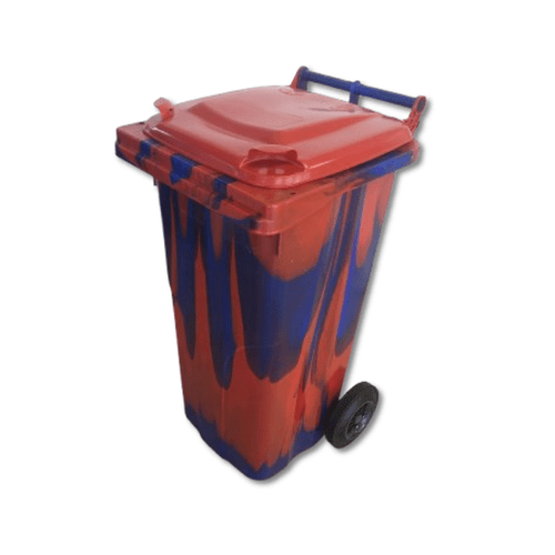  Spalvotas 120 ltr talpos konteineris