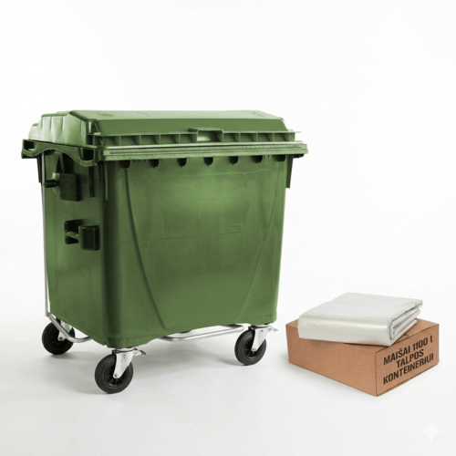 Maišai skirti 1100 l konteineriams