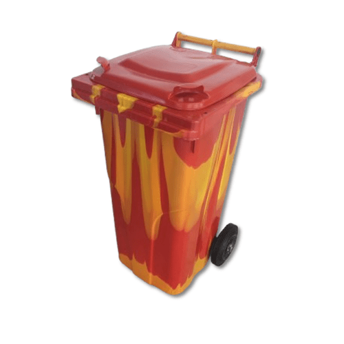 Spalvotas 120 ltr talpos konteineris